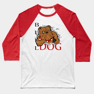 Scary Bulldog Baseball T-Shirt